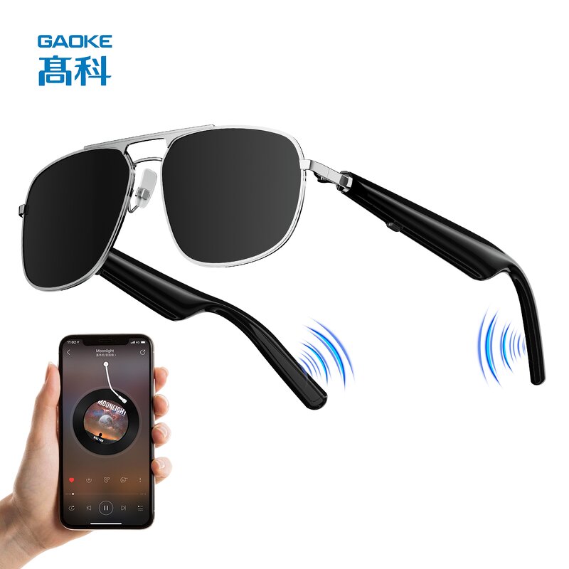 Smart Sunglasses Factory - OEM/ODM GAOKE G01 Polarized Bt Wireless Audio Glasses Sports