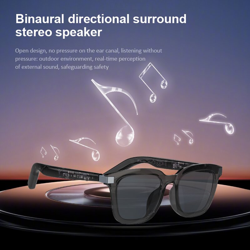Digital Audio Smart Glasses Supplier - OEM/ODM Gaoke G06 Blackout with Translator Music Tws