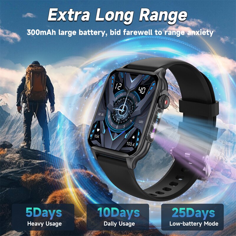 Smart Watch with LED Flashlight Manufacturer - OEM/ODM GAOKE Running Breathing Ambient Light