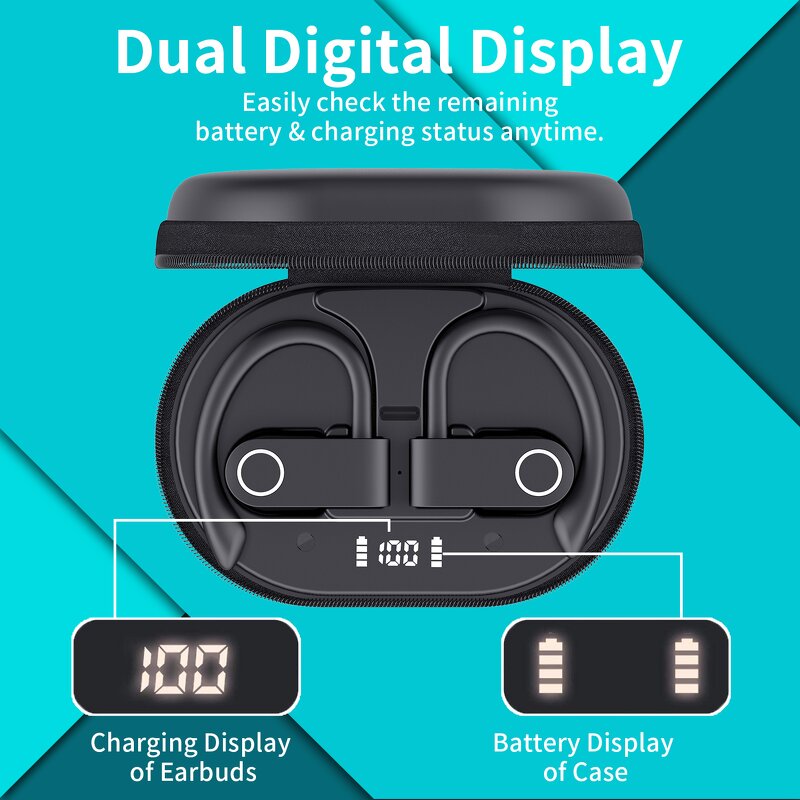 Tws Earbuds Factory - OEM/ODM GAOKE 2024 Newest Arrival A9 PRO Sport Waterproof