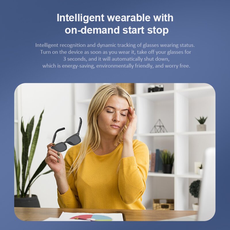 Digital Audio Smart Glasses Supplier - OEM/ODM Gaoke G06 Blackout with Translator Music Tws