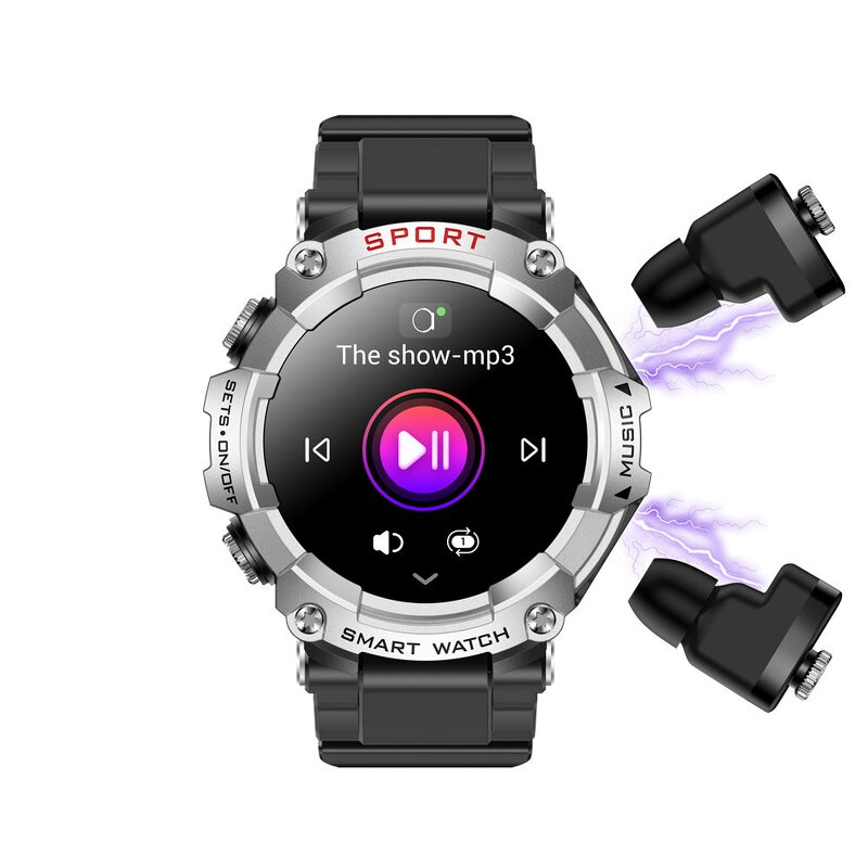 Tws Smart Watch Supplier - OEM/ODM GAOKE Tws with Earphones 2 in 1 Wireless Sport