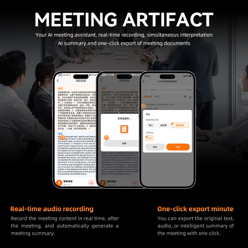 Portable Language Translator Factory - OEM/ODM GAOKE Smart Ai 102 Real Time Multi-Language