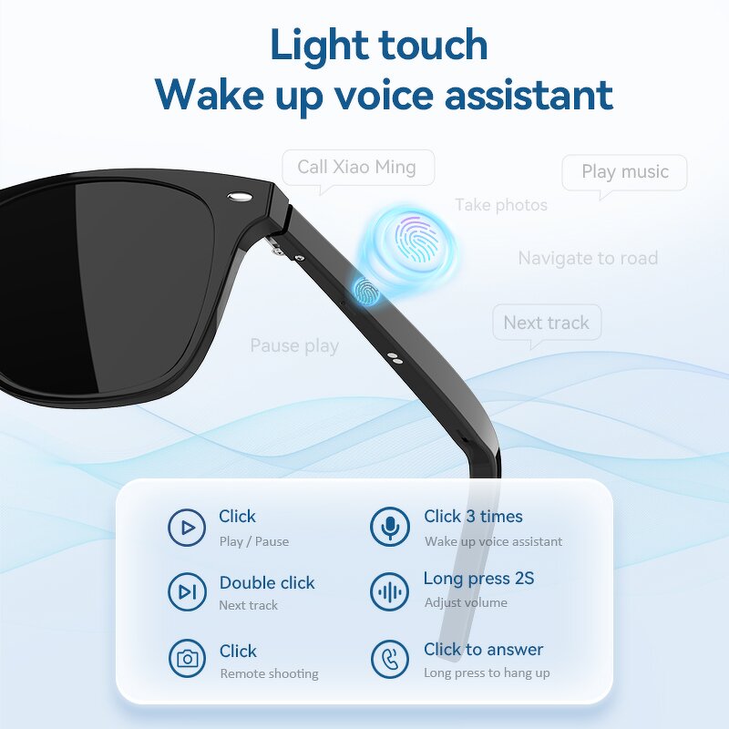 Sports Polarized Smart Glasses Supplier - OEM/ODM GAOKE G05 Running Sun Glasses Uv Protection