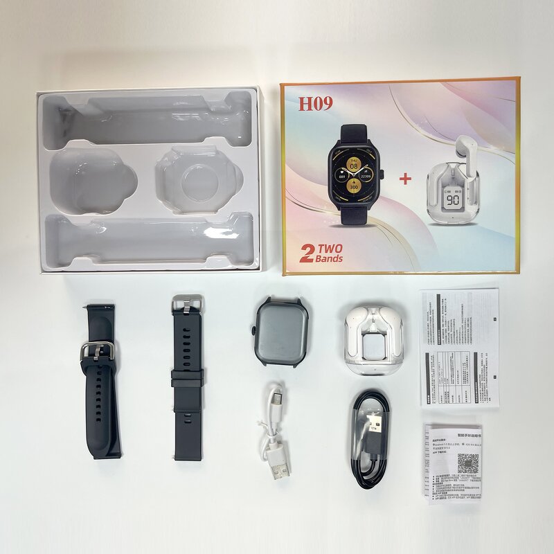 Smart Watch with Earbuds Supplier - OEM/ODM Gaoke H09 2 in 1 Ultra Connected Watch