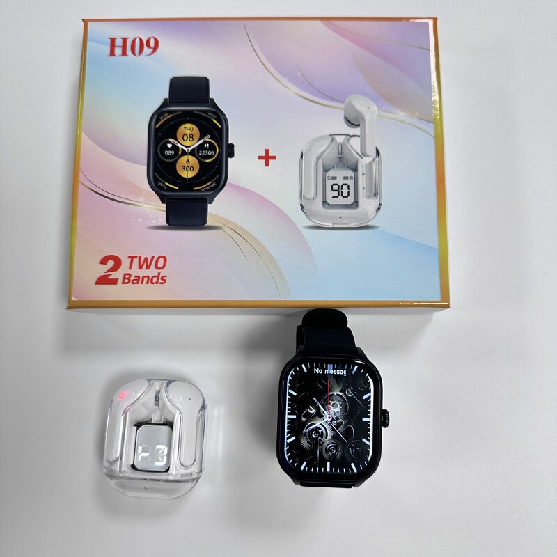 Smart Watch with Earbuds Supplier - OEM/ODM Gaoke H09 2 in 1 Ultra Connected Watch