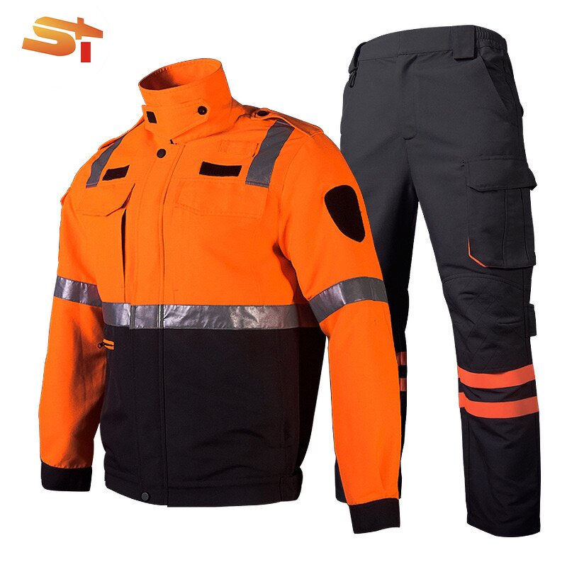 Firefighting Suit Factory - OEM 1971 Green Orange Suits Aluminized Men Uniform Heat