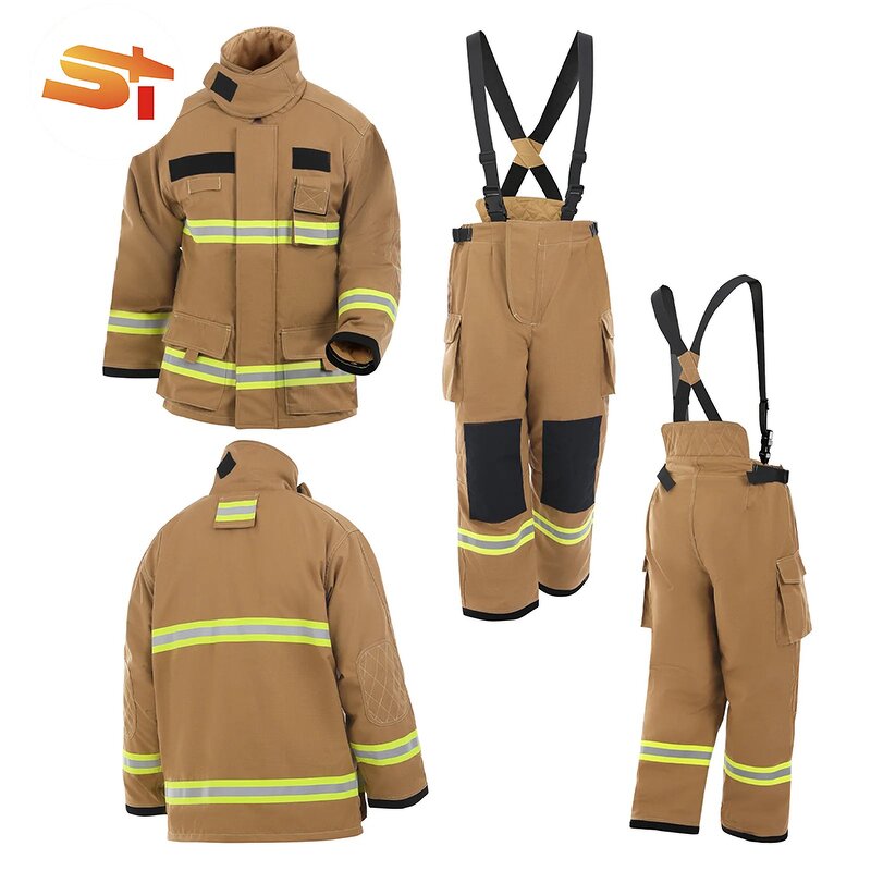 Firefighter Suit Manufacturer - OEM Kit Child Equipment Layers Red Uniform Kevlar Certified