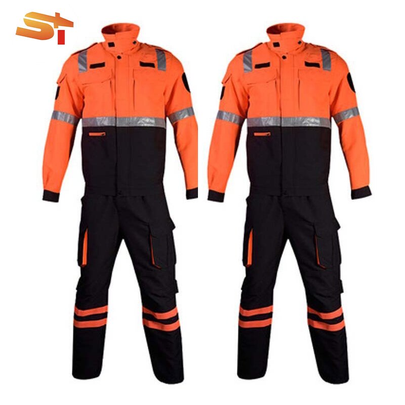 Firefighting Suit Factory - OEM 1971 Green Orange Suits Aluminized Men Uniform Heat