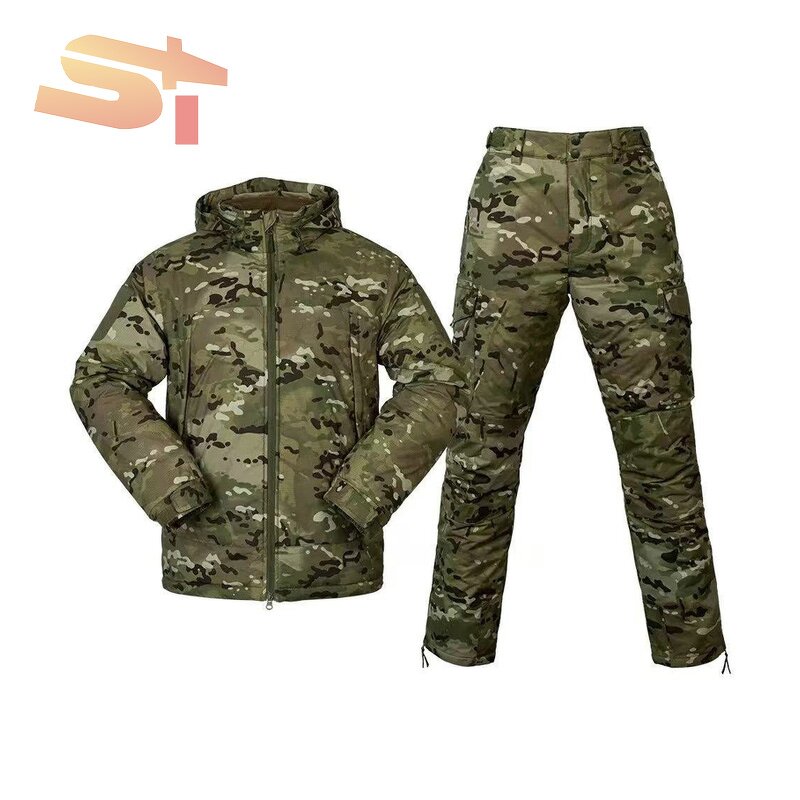 Camouflage Suit Supplier - OEM Factory Wild Knitting White Desert Jackets Two Piece