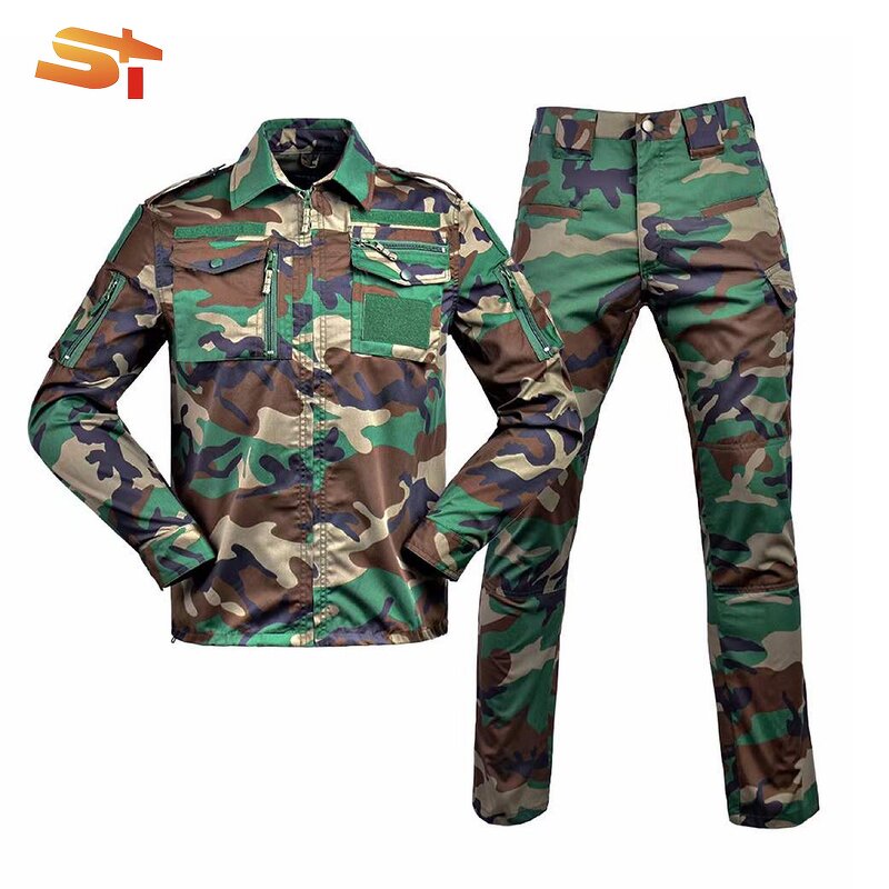 Fishing Uniform Manufacturer - OEM Men's Two-Piece Suit Cotton Camouflage Anti-Cut Tactical