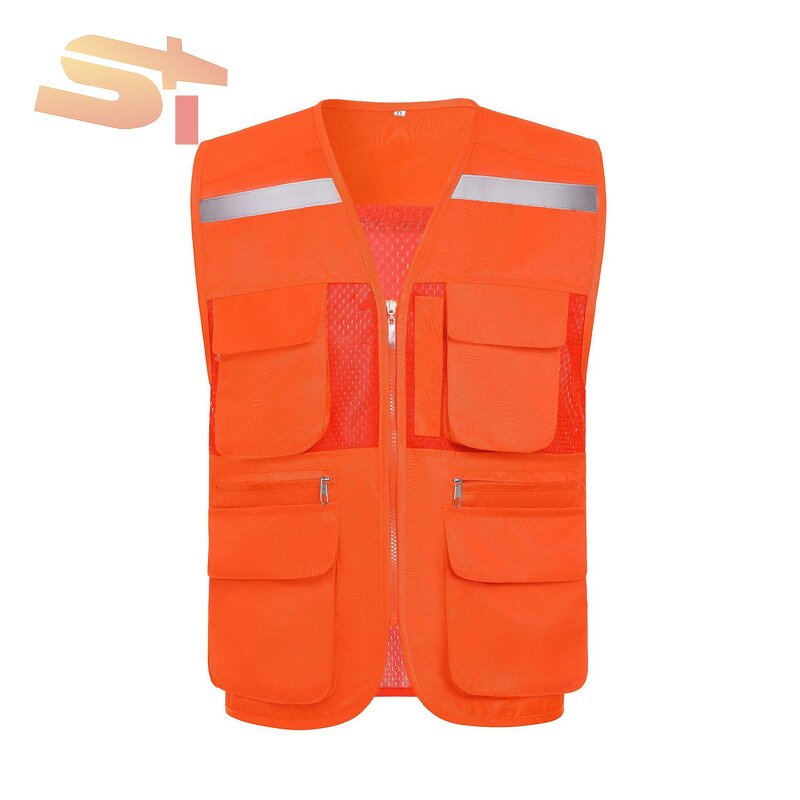 Reflective Vest Manufacturer - OEM SIKE Fishing Net with Multiple Pockets Activity Workwear