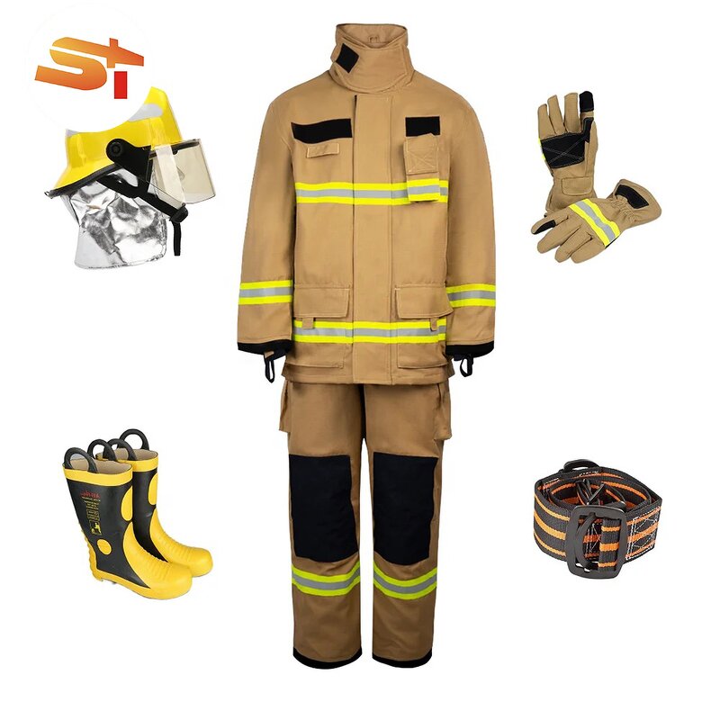 Firefighter Suit Manufacturer - OEM Kit Child Equipment Layers Red Uniform Kevlar Certified
