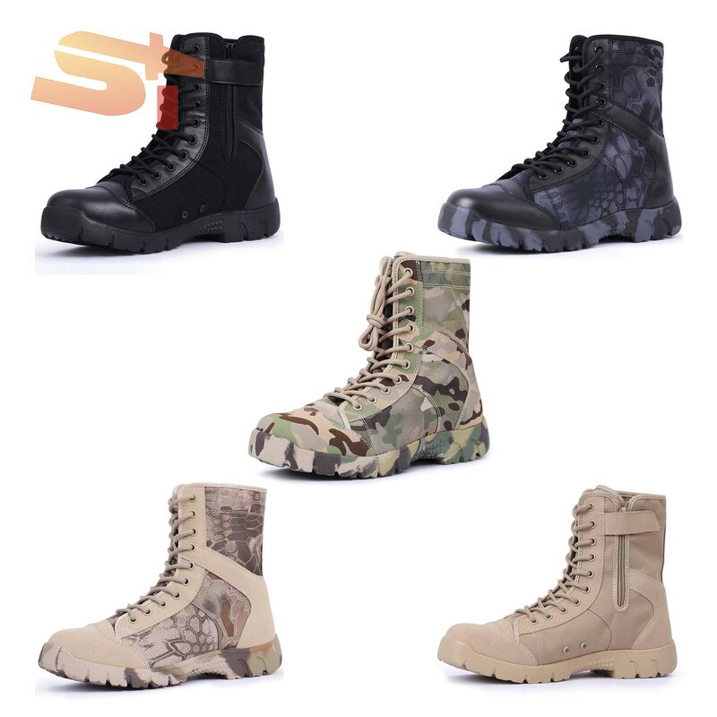 Hiking Boots Manufacturer - OEM SIKE Oxford Fabric Winter Tactical Side Zipper Waterproof