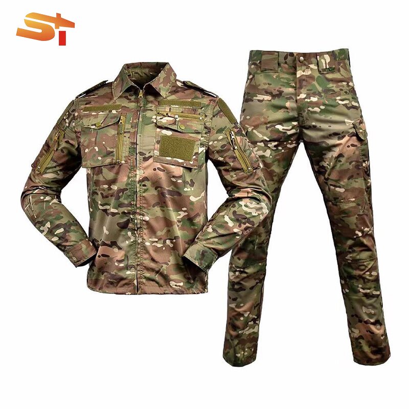 Fishing Uniform Manufacturer - OEM Men's Two-Piece Suit Cotton Camouflage Anti-Cut Tactical
