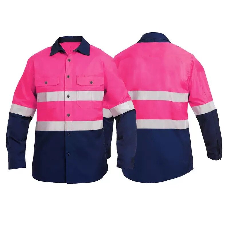 Safety Shirt Factory - OEM SIKE Reflective Strip Long-Sleeved Mining Construction ANSI