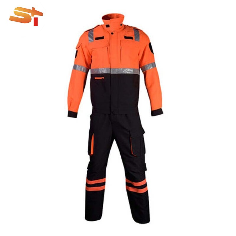 Firefighting Suit Factory - OEM 1971 Green Orange Suits Aluminized Men Uniform Heat