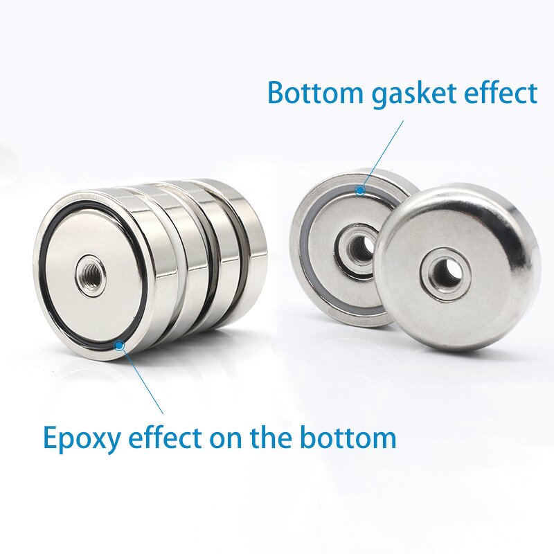 Flat Thread Pan Magnet Factory - OEM/ODM Straight Hole Anti-collision Sleeve