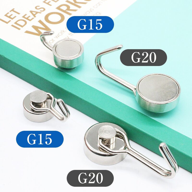 Detachable Metal Magnet Hook Supplier - 15mm Diameter Swinging Student Style