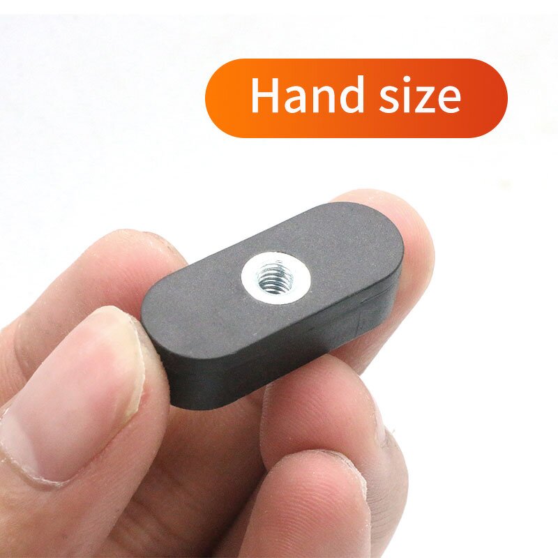 Runway Type Rubber Magnet Factory - Built-in M4 Thread Prevent Scratching