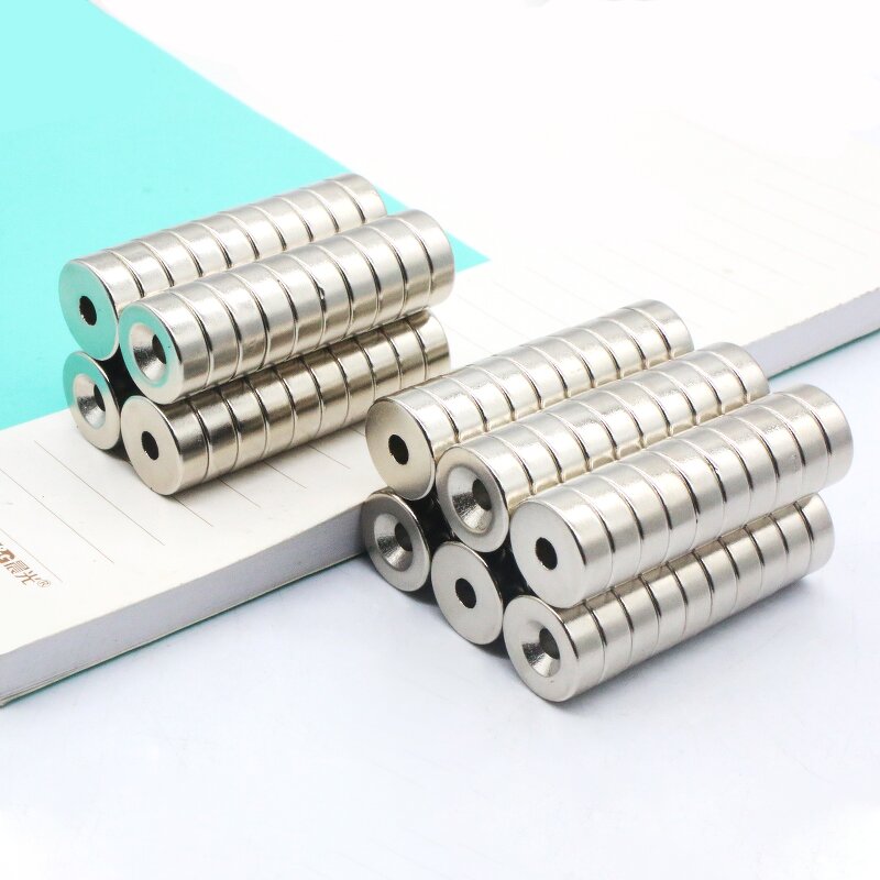 Disc Countersunk Hole Magnet Factory - 155mm N35-N52 Strong Nickel Coating