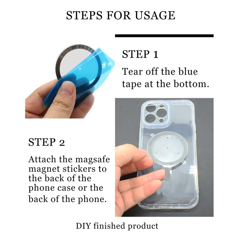 Black Magnetic Sticker Factory - FOR Magsafe Rings Accurate Positioning