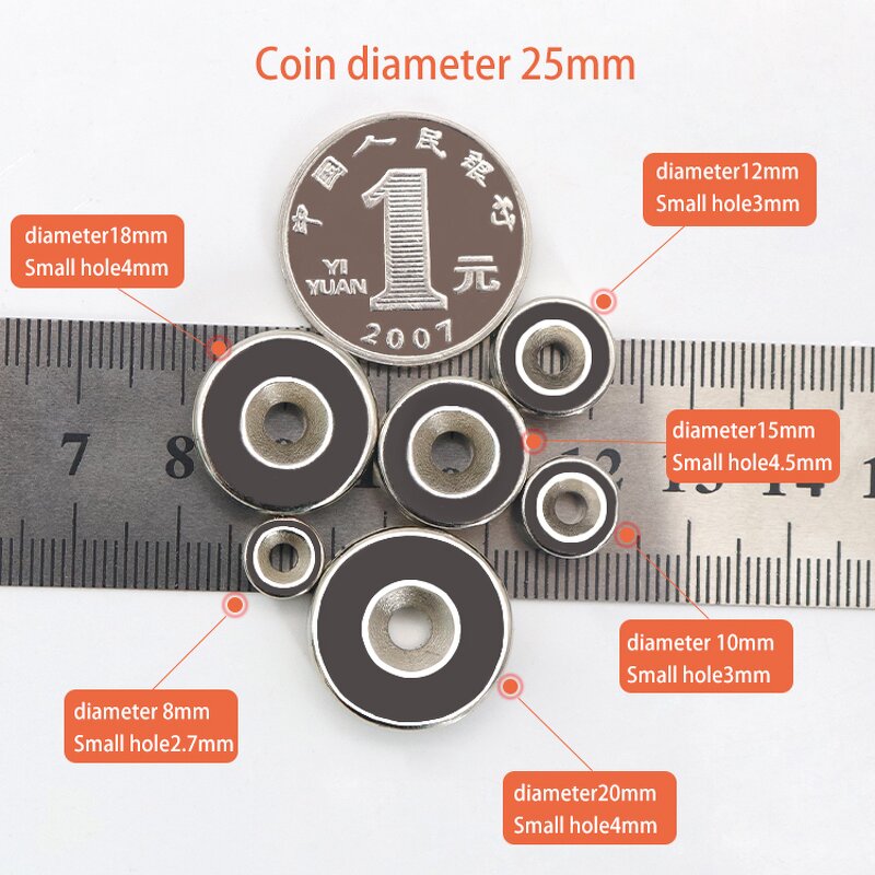 Round Strong Magnets Factory - Wholesale Price with Hole for Screws