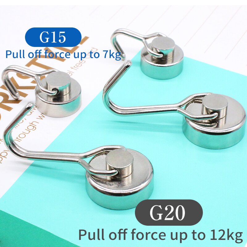Detachable Metal Magnet Hook Supplier - 15mm Diameter Swinging Student Style