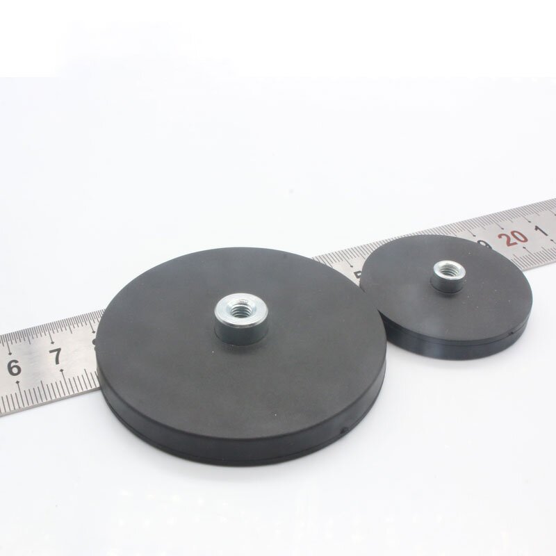 Rubber Coated Magnet Manufacturer - Base 88mm for Taxi Top Sign Roof