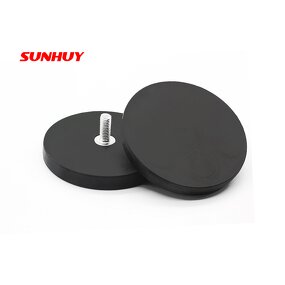 Rubber Coated Magnet Supplier - External Thread for LED Light Mounting