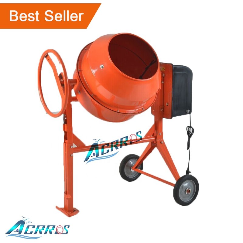 Portable Electric Concrete Mixer Supplier - Wholesale 120L-800L Capacity 220V with Motor Gear