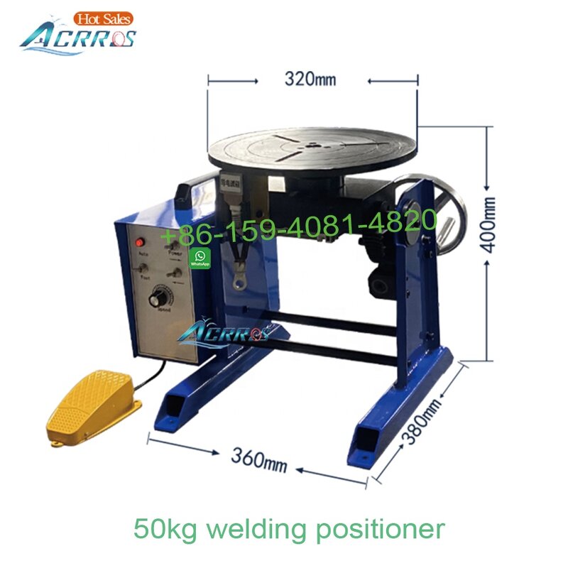 Welding Turntable Factory - OEM 30kgs 50kg New Design Small with Chuck