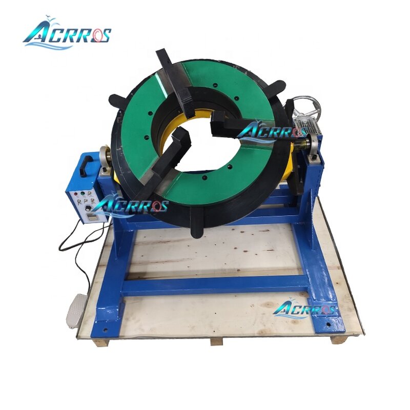 Automatic Welding Positioner Factory - OEM Bellows Hose Rotating Table Center Hole 170Mm