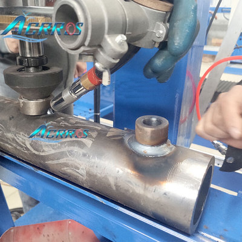 Rotation Gun Welding Machine Supplier - OEM Small Steel tank Outlet Port Automatic Seam