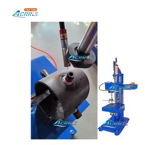 Rotation Gun Welding Machine Supplier - OEM Small Steel tank Outlet Port Automatic Seam