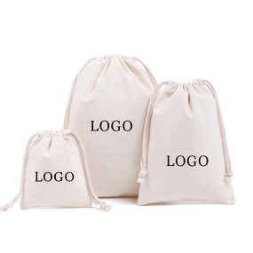 Shoe Dust Bag Manufacturer - Wholesale Muslin Canvas Small Drawstring Organic