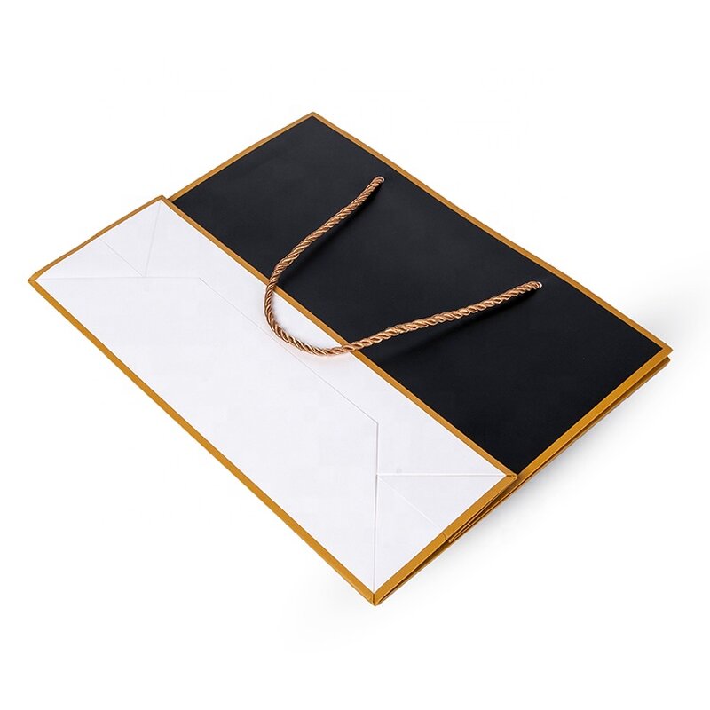 Black Paper Bag Manufacturer - Wholesale Custom Printed Brand Logo Clothing