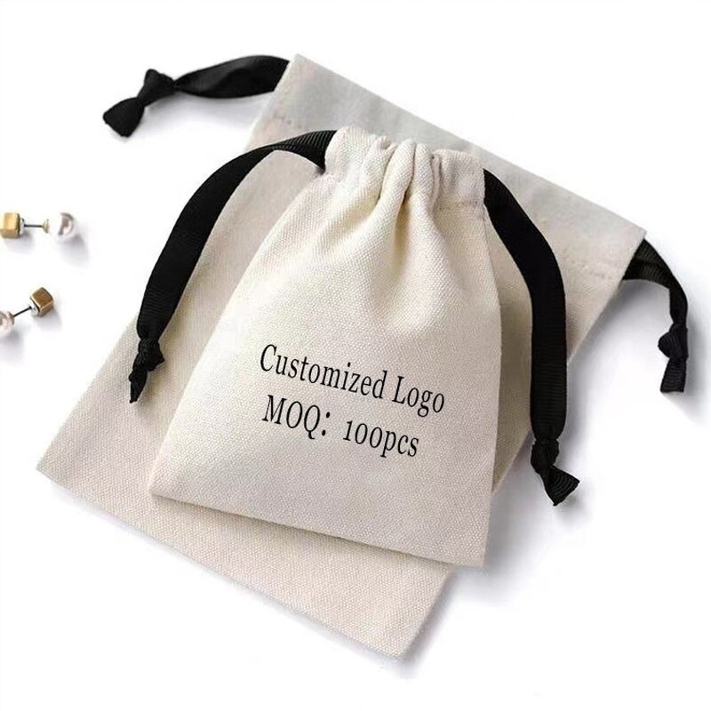 Cotton Drawstring Bags Factory - 1015cm Custom Logo Size Environmental