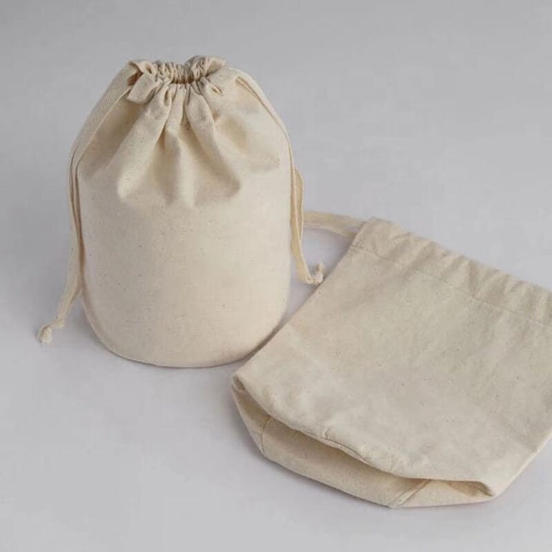 Round Bottom Candle Bag Manufacturer - Custom Gift Packaging Cotton Drawstring