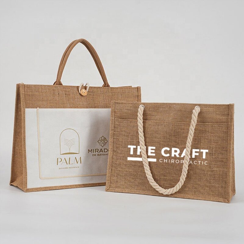 Beach Tote Bag Manufacturer - OEM/ODM Customized Large Jute with Rope Handle