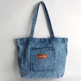 Jean Denim Tote Bags Factory - 2026 Wholesale High Quality Navy Blue