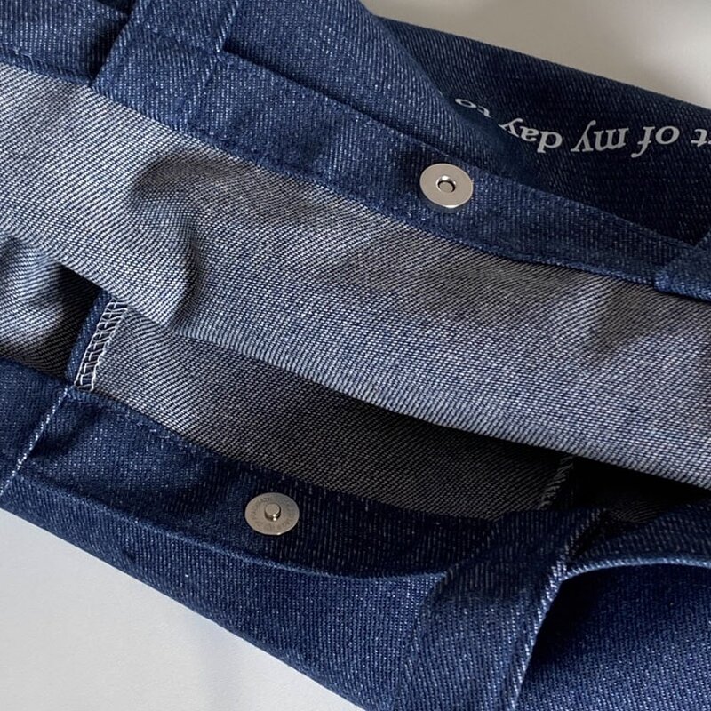 Customized Denim Tote Bag Manufacturer - OEM/ODM Printed Logo Large Capacity