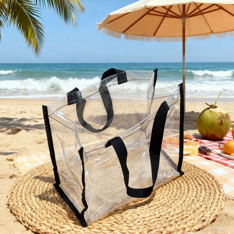 Transparent PVC Tote Bag Manufacturer - OEM/ODM Customized Logo Reusable Waterproof
