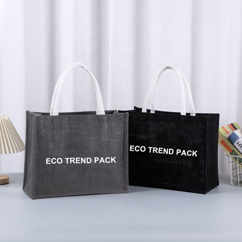 Grey Jute Tote Bag Manufacturer - Wholesale Customised Reusable Gift Travel