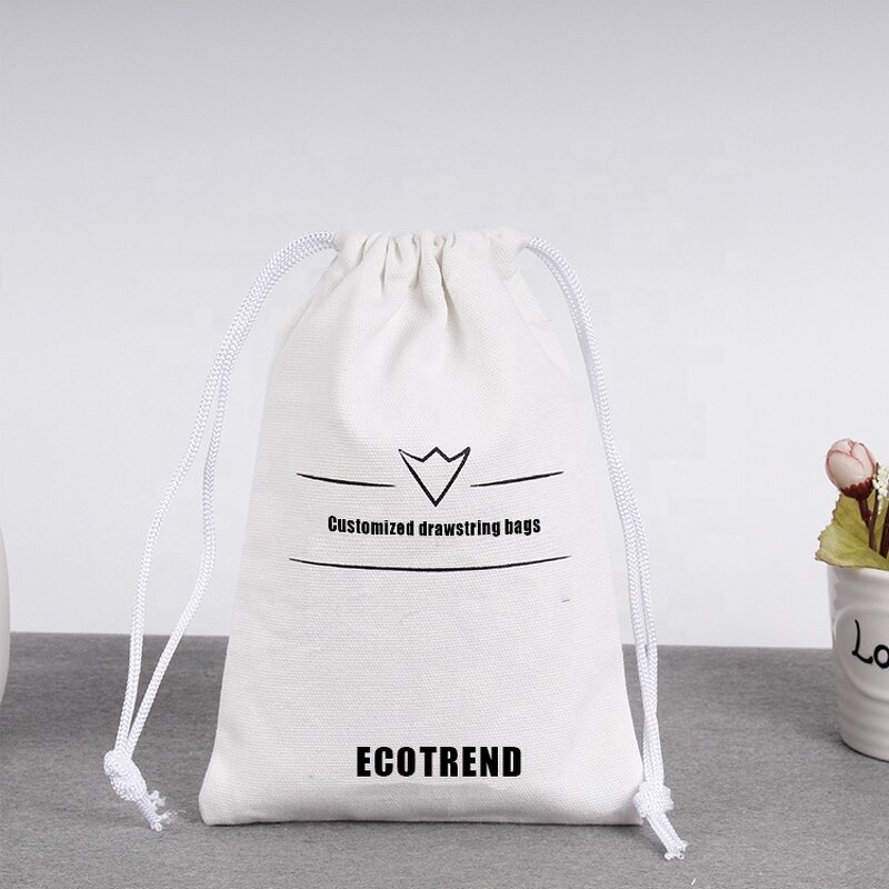 Black Drawstring Pouch Manufacturer - Eco Friendly Custom Logo Cloth Muslin