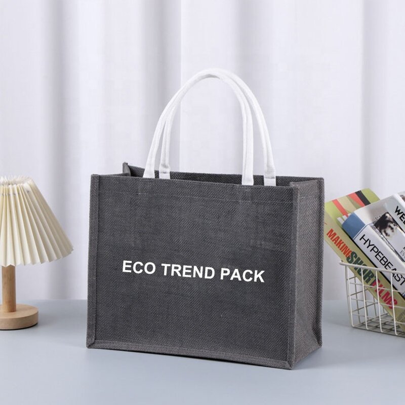 Jute Burlap Tote Bags Factory - 2026 High Export Quality Sublimation Natural
