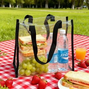 Transparent PVC Tote Bag Manufacturer - OEM/ODM Customized Logo Reusable Waterproof