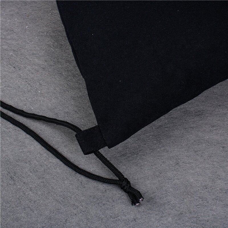 Black Drawstring Pouch Manufacturer - Eco Friendly Custom Logo Cloth Muslin