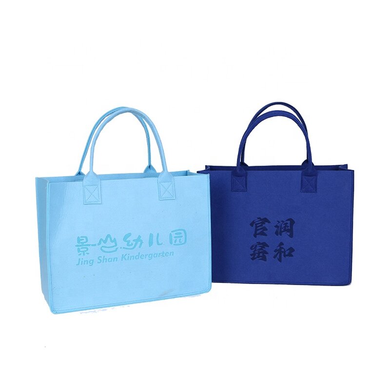 Block Felt Tote Bag Factory - Wholesale Hot Selling Custom Logo Large Capacity