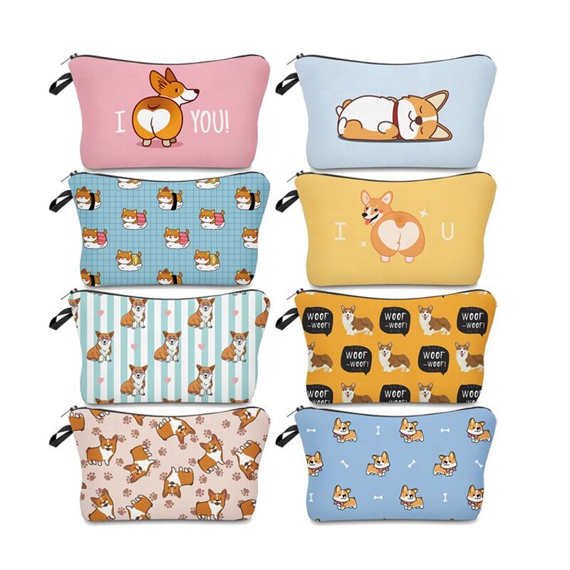 Small Cosmetic Bag Supplier - Custom logo Multi-function Daily Travel Polyester